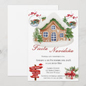 Kerstfeest Uitnodiging (Voorkant / Achterkant)