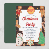 Kerstfeest Uitnodiging (Voorkant / Achterkant)