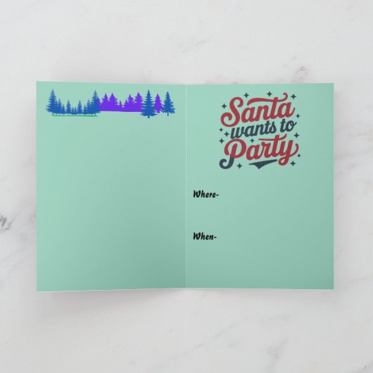 Kerstfeest Uitnodiging 2 (Binnen)