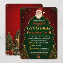 Kerstfeest Uitnodiging Bewerkbaar