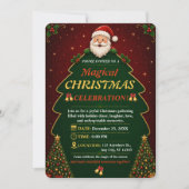 Kerstfeest Uitnodiging Bewerkbaar (Voorkant)