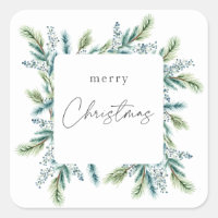 Kerstfeest uitnodiging Boho Spruce en Fir