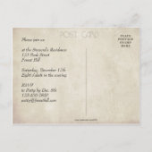 kerstfeest uitnodiging briefkaart (Achterkant)