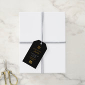 Kerstfeest Uitnodiging Corporate Business Logo Cadeaulabel (Met Touw)