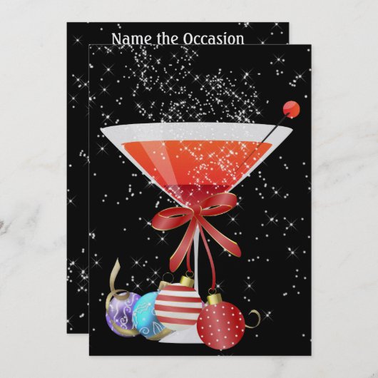 Kerstfeest uitnodiging door SRF (Voorkant / Achterkant)