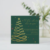 Kerstfeest Uitnodiging 'Een Kind Is Ons Geboren' (Staand voorkant)
