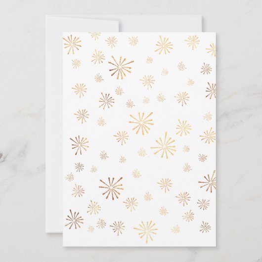 Kerstfeest uitnodiging | Eet drink wees vrolijk (Achterkant)