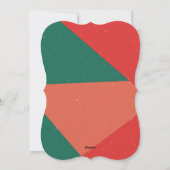 Kerstfeest Uitnodiging Fa La la Kerstkaart (Achterkant)