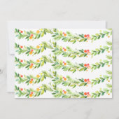 Kerstfeest uitnodiging, feestdag uitnodiging (Achterkant)