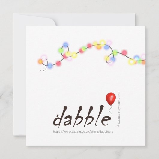 Kerstfeest uitnodiging, gekke ezel kaart (Achterkant)