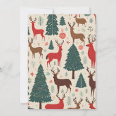 Kerstfeest Uitnodiging Herten (Achterkant)
