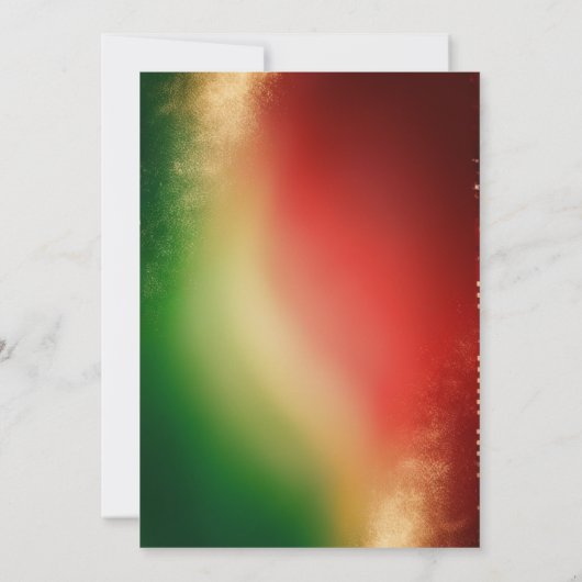 Kerstfeest Uitnodiging Kaart Cookie & Snoep (Achterkant)