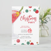 Kerstfeest uitnodiging, Kerstfeest Kaart (Staand voorkant)