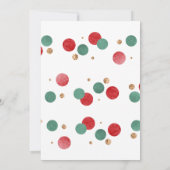 Kerstfeest uitnodiging, Kerstfeest Kaart (Achterkant)