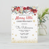 Kerstfeest uitnodiging, Kerstmis uitnodiging (Staand voorkant)