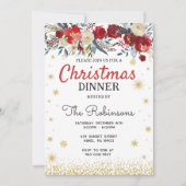 Kerstfeest uitnodiging, Kerstmis uitnodiging (Voorkant)