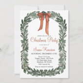 Kerstfeest uitnodiging Koperbogen (Voorkant)