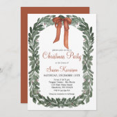 Kerstfeest uitnodiging Koperbogen (Voorkant / Achterkant)