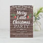 Kerstfeest Uitnodiging Merry kerfeest (Staand voorkant)