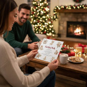 Kerstfeest Uitnodiging met Boswezens Fantasie