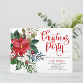 Kerstfeest Uitnodiging met Muziek en Pret (Staand voorkant)