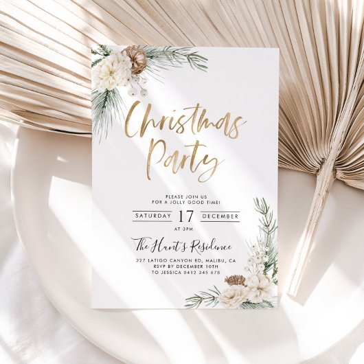 Kerstfeest Uitnodiging Moderne Groene Kerstmis