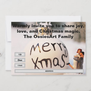 Kerstfeest uitnodiging template