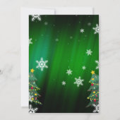Kerstfeest Uitnodiging Template (Achterkant)