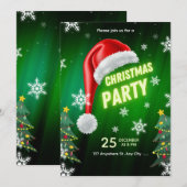 Kerstfeest Uitnodiging Template (Voorkant / Achterkant)