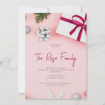 Kerstfeest Uitnodiging, Vakantie Groeten Kaart