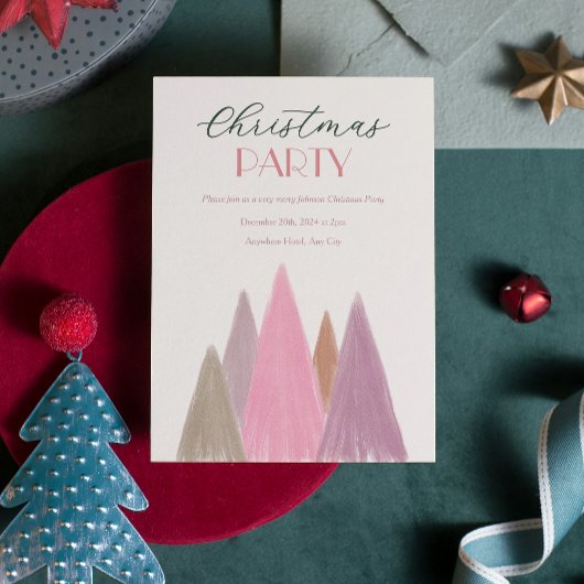 Kerstfeest Uitnodiging, Vakantie Groeten Kaart