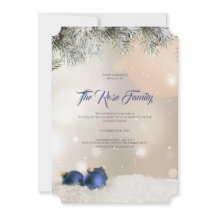 Kerstfeest Uitnodiging, Vakantie Groeten Kaart