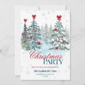 Kerstfeest Uitnodiging | Vakantie Viering