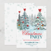 Kerstfeest Uitnodiging | Vakantie Viering (Voorkant / Achterkant)