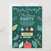 Kerstfeest Uitnodiging, Vakantiefeest Uitnodiging (Voorkant)