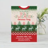 Kerstfeest Uitnodiging voor een Hete Leukfeest (Staand voorkant)