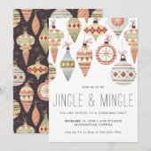 Kerstfeest Uitnodiging voor Jingle & Mingle (Voorkant / Achterkant)
