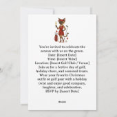 Kerstfeest uitnodiging voor kattenliefhebbers van  (Achterkant)