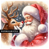 Kerstfeest Uitnodiging voor Sinterklaas en Rudolph