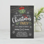 Kerstfeest Uitnodiging Vrienden (Staand voorkant)