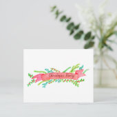 Kerstfeest Uitnodiging, waterverf kerst Briefkaart (Staand voorkant)