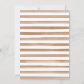 Kerstfeest Uitnodiging, Waterverf kerst Kaart (Achterkant)