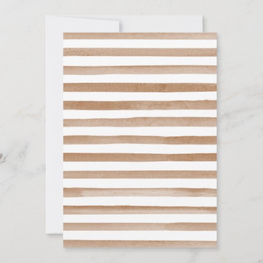 Kerstfeest Uitnodiging, Waterverf kerst Kaart (Achterkant)