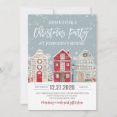 Kerstfeest uitnodiging Winter Adult Company (Voorkant)