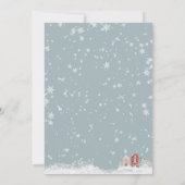 Kerstfeest uitnodiging Winter Adult Company (Achterkant)
