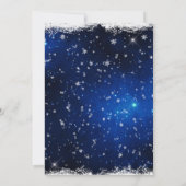 Kerstfeest uitnodiging Winter Santa Reindeer (Achterkant)