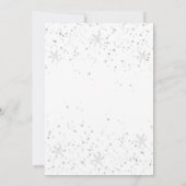 Kerstfeest uitnodiging Winter Santa Reindeer (Achterkant)