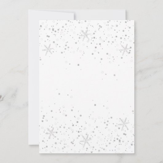 Kerstfeest uitnodiging Winter Santa Reindeer (Achterkant)