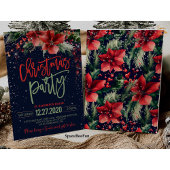 Kerstfeest uitnodiging Winter Winterberry