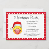 Kerstfeest uitnodigingen Fun Santa uitnodigingen (Voorkant)